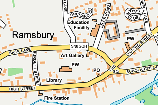 SN8 2QH map - OS OpenMap – Local (Ordnance Survey)