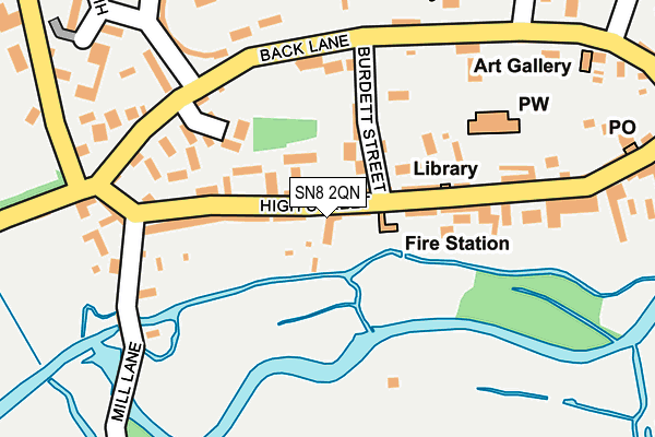 SN8 2QN map - OS OpenMap – Local (Ordnance Survey)