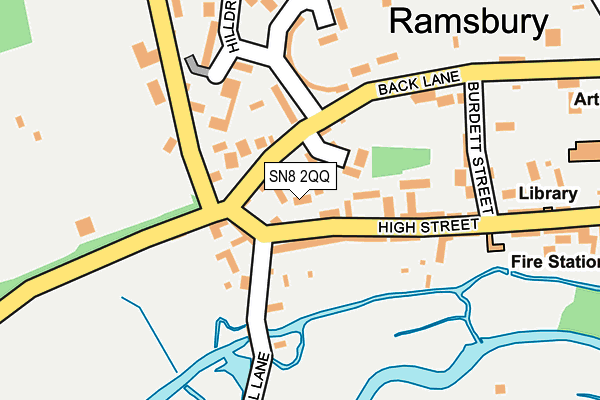 SN8 2QQ map - OS OpenMap – Local (Ordnance Survey)