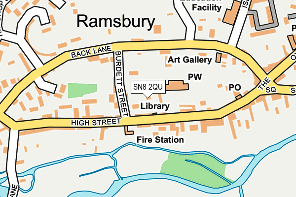 SN8 2QU map - OS OpenMap – Local (Ordnance Survey)