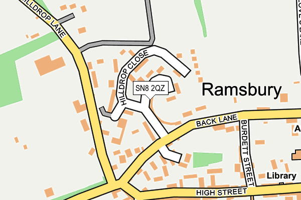 SN8 2QZ map - OS OpenMap – Local (Ordnance Survey)