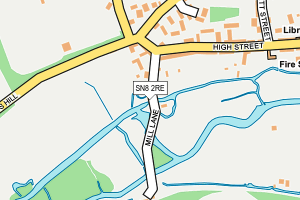 SN8 2RE map - OS OpenMap – Local (Ordnance Survey)