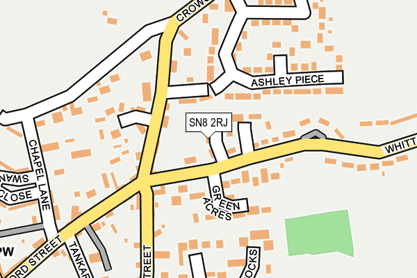 SN8 2RJ map - OS OpenMap – Local (Ordnance Survey)