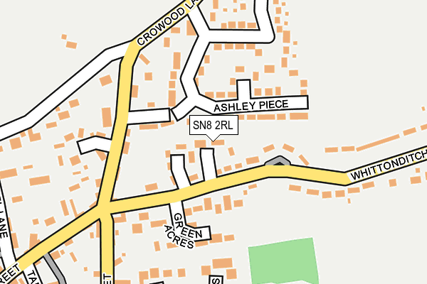 SN8 2RL map - OS OpenMap – Local (Ordnance Survey)