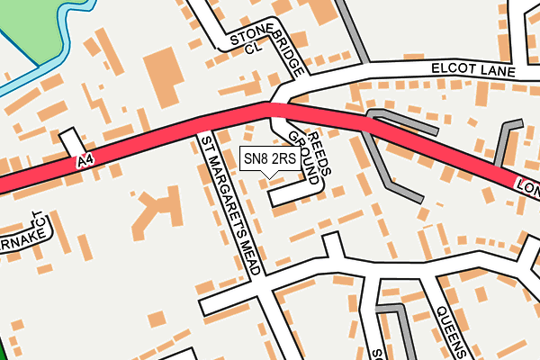 SN8 2RS map - OS OpenMap – Local (Ordnance Survey)