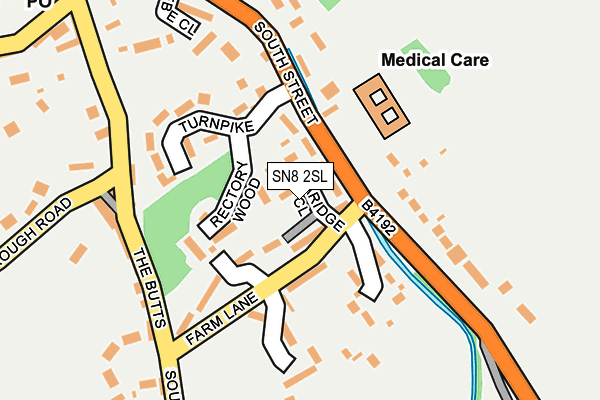 SN8 2SL map - OS OpenMap – Local (Ordnance Survey)