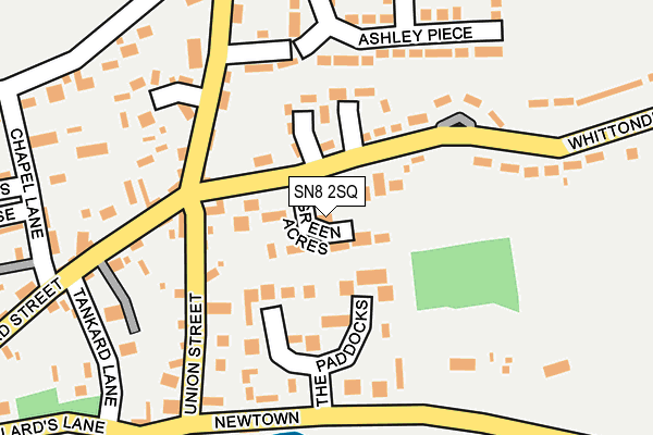 SN8 2SQ map - OS OpenMap – Local (Ordnance Survey)