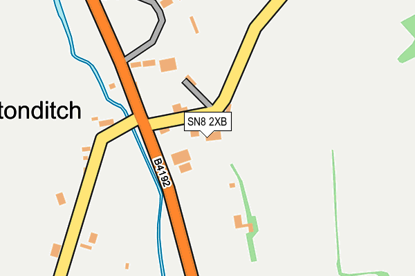 SN8 2XB map - OS OpenMap – Local (Ordnance Survey)