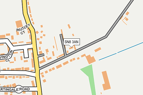 SN8 3AN map - OS OpenMap – Local (Ordnance Survey)