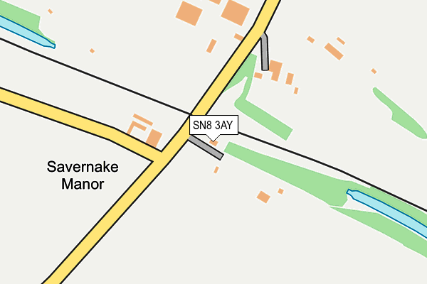 SN8 3AY map - OS OpenMap – Local (Ordnance Survey)