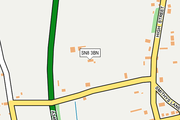 SN8 3BN map - OS OpenMap – Local (Ordnance Survey)
