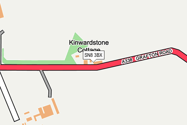 SN8 3BX map - OS OpenMap – Local (Ordnance Survey)