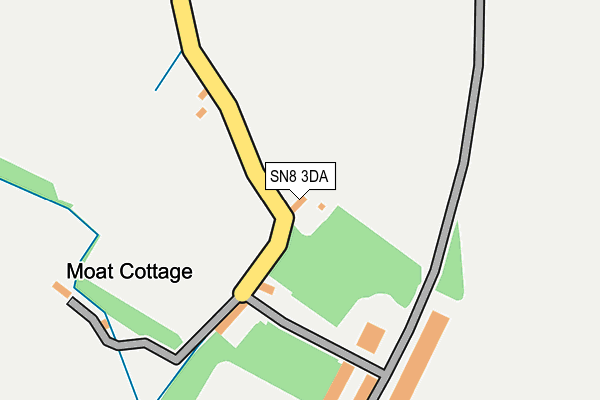 SN8 3DA map - OS OpenMap – Local (Ordnance Survey)