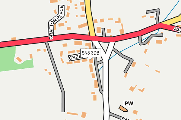 SN8 3DB map - OS OpenMap – Local (Ordnance Survey)