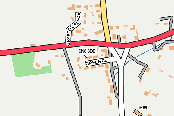 SN8 3DE map - OS OpenMap – Local (Ordnance Survey)