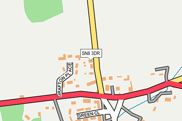 SN8 3DR map - OS OpenMap – Local (Ordnance Survey)