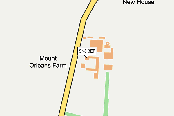 SN8 3EF map - OS OpenMap – Local (Ordnance Survey)