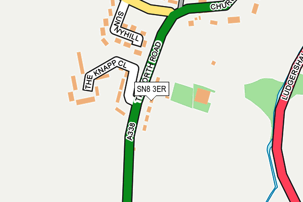 SN8 3ER map - OS OpenMap – Local (Ordnance Survey)