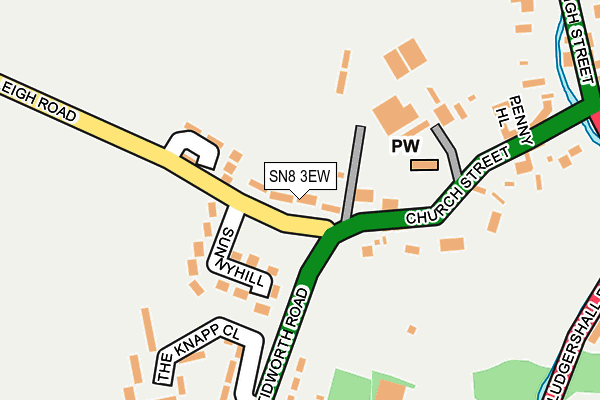 SN8 3EW map - OS OpenMap – Local (Ordnance Survey)