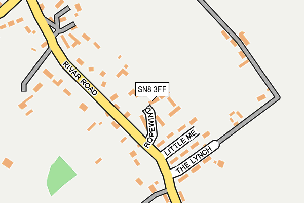 SN8 3FF map - OS OpenMap – Local (Ordnance Survey)