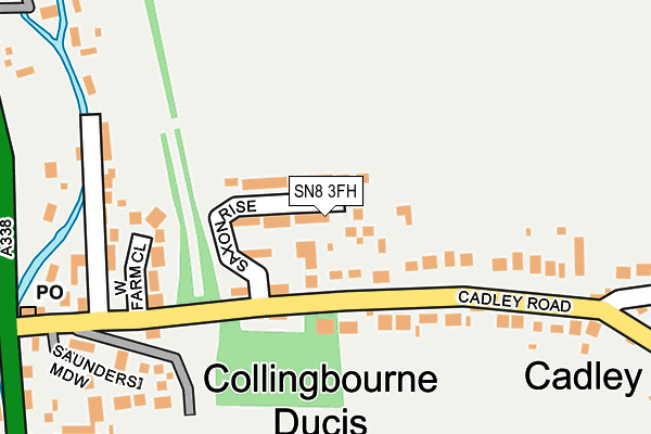 SN8 3FH map - OS OpenMap – Local (Ordnance Survey)