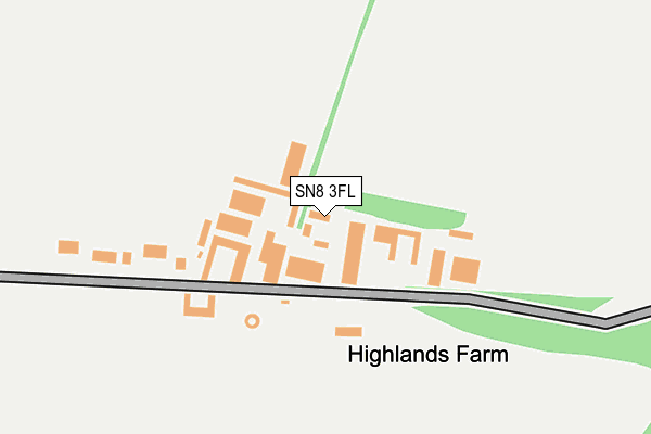 SN8 3FL map - OS OpenMap – Local (Ordnance Survey)