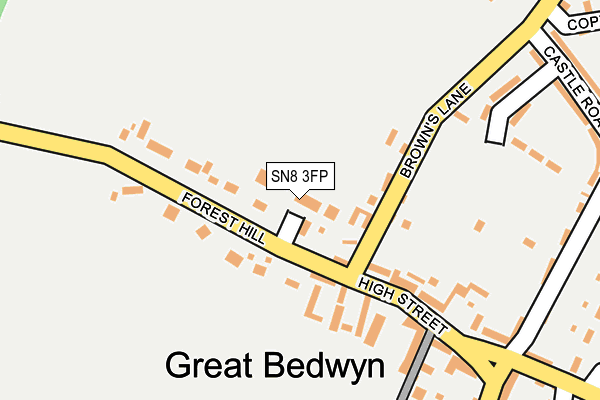 SN8 3FP map - OS OpenMap – Local (Ordnance Survey)