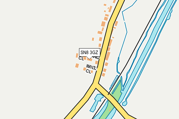 SN8 3GZ map - OS OpenMap – Local (Ordnance Survey)