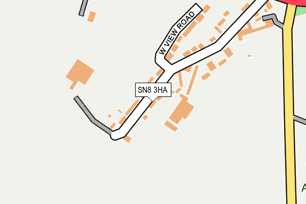 SN8 3HA map - OS OpenMap – Local (Ordnance Survey)