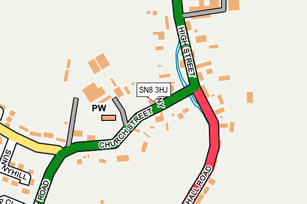 SN8 3HJ map - OS OpenMap – Local (Ordnance Survey)