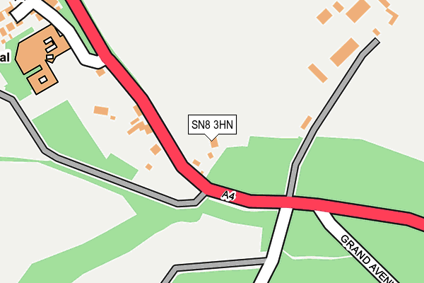 SN8 3HN map - OS OpenMap – Local (Ordnance Survey)