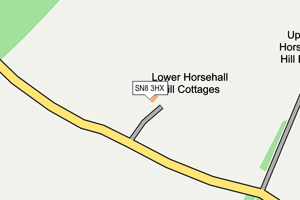 SN8 3HX map - OS OpenMap – Local (Ordnance Survey)