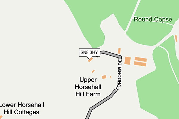 SN8 3HY map - OS OpenMap – Local (Ordnance Survey)