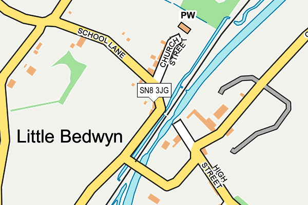 SN8 3JG map - OS OpenMap – Local (Ordnance Survey)
