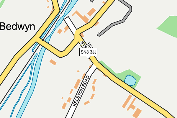 SN8 3JJ map - OS OpenMap – Local (Ordnance Survey)