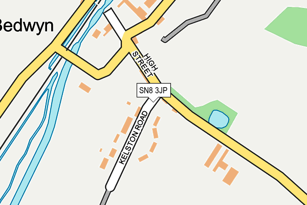 SN8 3JP map - OS OpenMap – Local (Ordnance Survey)