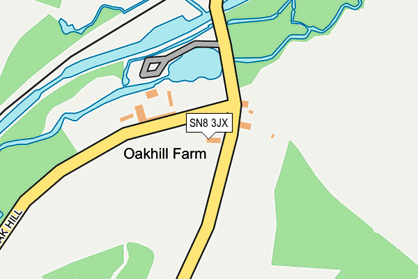 SN8 3JX map - OS OpenMap – Local (Ordnance Survey)