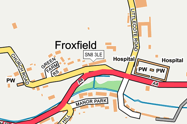 SN8 3LE map - OS OpenMap – Local (Ordnance Survey)