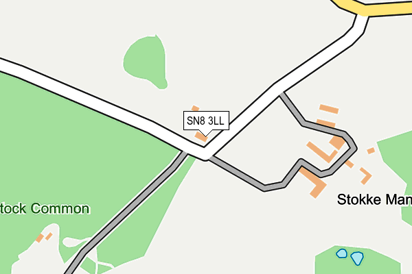 SN8 3LL map - OS OpenMap – Local (Ordnance Survey)