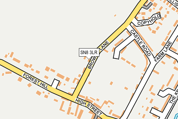 SN8 3LR map - OS OpenMap – Local (Ordnance Survey)