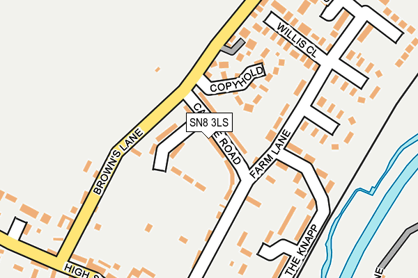 SN8 3LS map - OS OpenMap – Local (Ordnance Survey)
