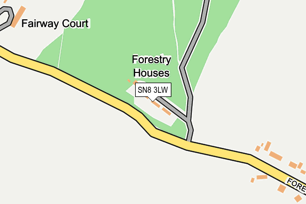 SN8 3LW map - OS OpenMap – Local (Ordnance Survey)