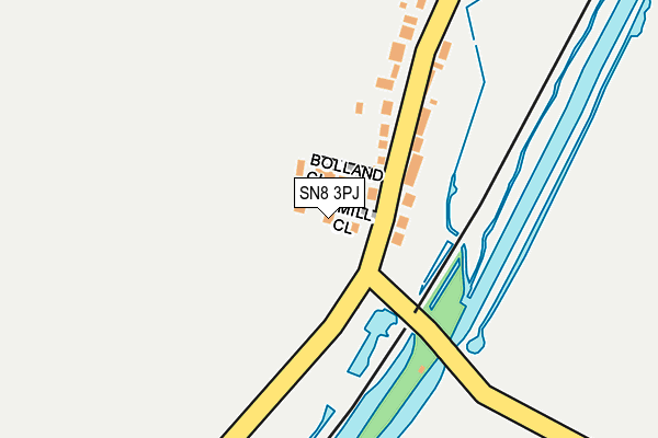 SN8 3PJ map - OS OpenMap – Local (Ordnance Survey)