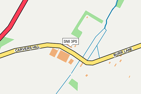 SN8 3PS map - OS OpenMap – Local (Ordnance Survey)