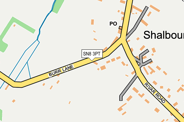 SN8 3PT map - OS OpenMap – Local (Ordnance Survey)