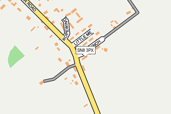 SN8 3PX map - OS OpenMap – Local (Ordnance Survey)