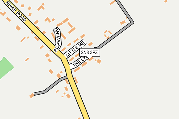 SN8 3PZ map - OS OpenMap – Local (Ordnance Survey)