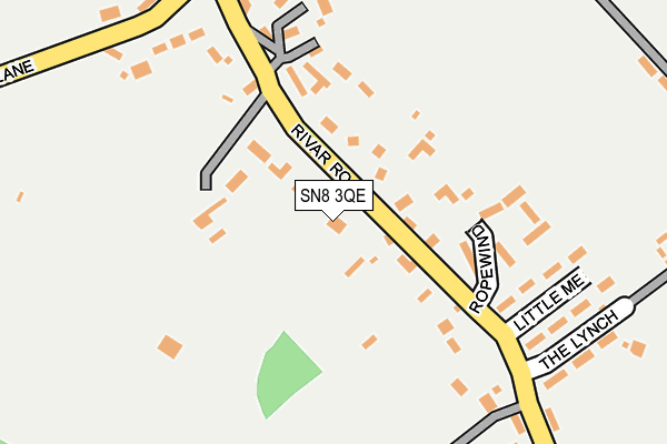 SN8 3QE map - OS OpenMap – Local (Ordnance Survey)