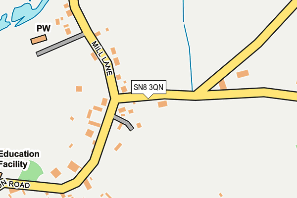 SN8 3QN map - OS OpenMap – Local (Ordnance Survey)