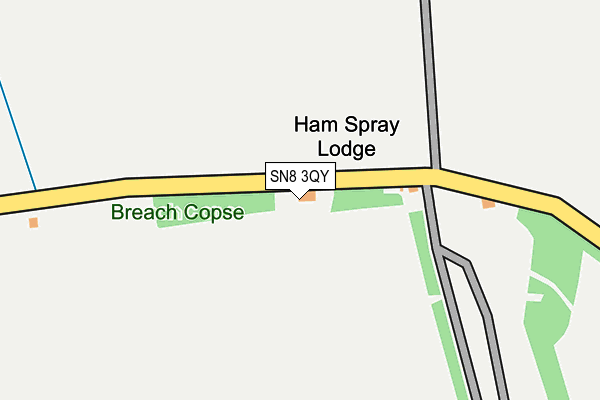 SN8 3QY map - OS OpenMap – Local (Ordnance Survey)